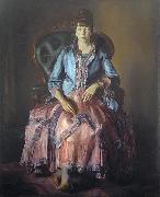 Painting: Emma in a Purple Dress